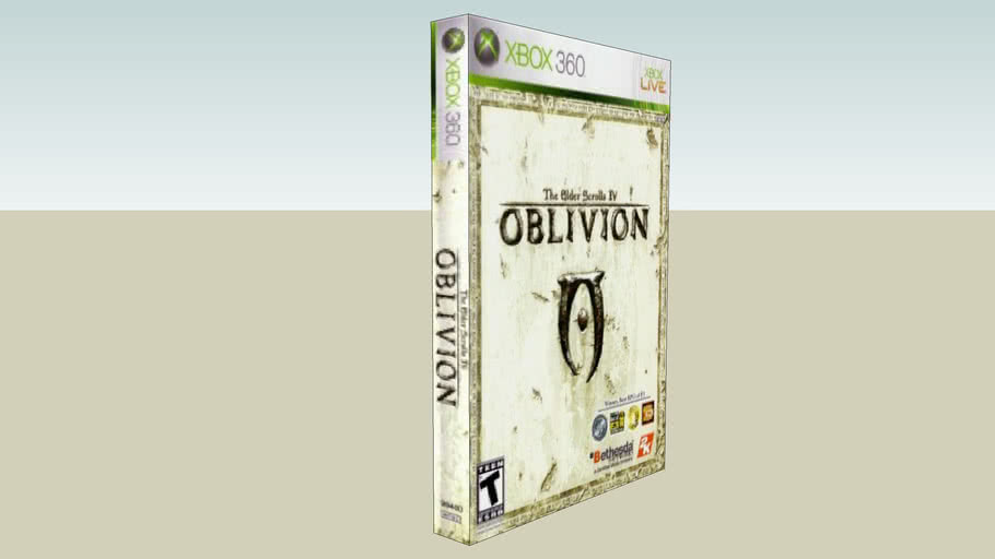 The Elder Scrolls IV Oblivion Xbox 360 game case 3D Warehouse