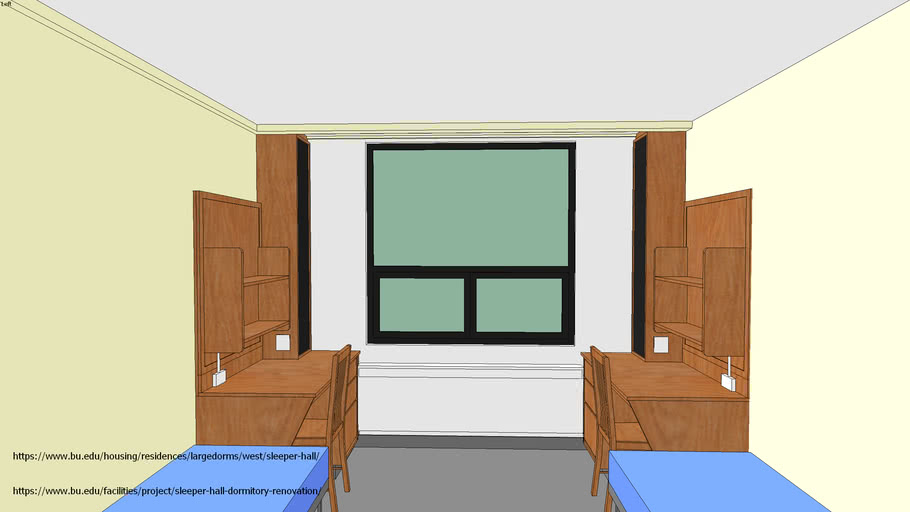 Sleeper Hall Dormitory Boston Uni 3D Warehouse