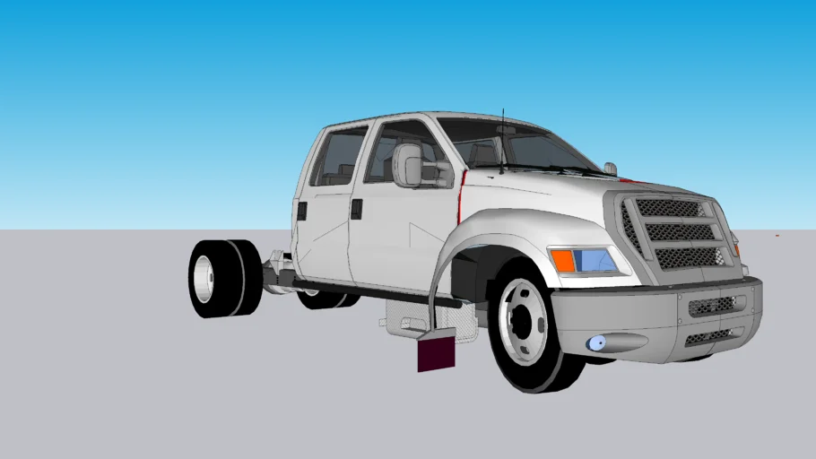 2012 Ford F 650 Crew Cab Triton V10 6 8l Gasoline 3d Warehouse