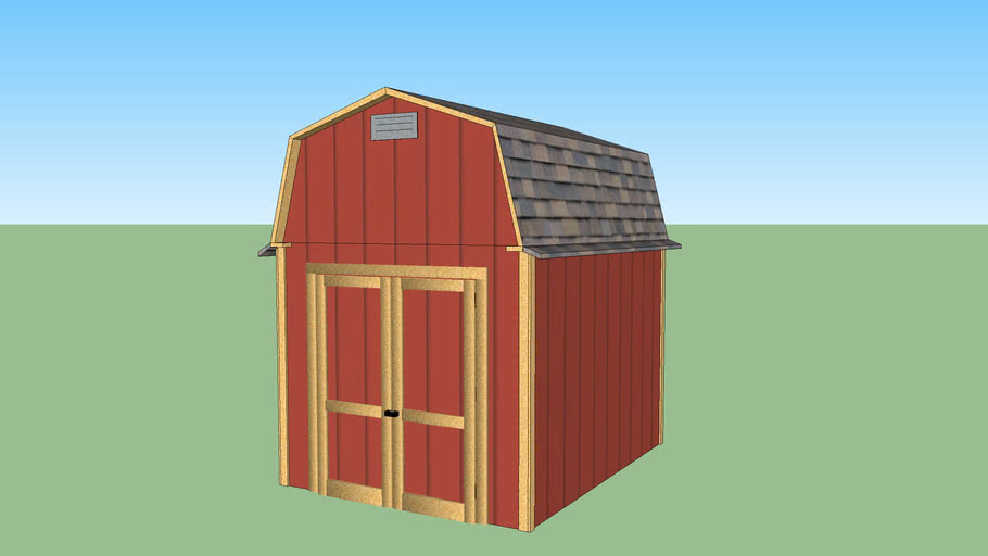 Storage Shed Barn Style 8x10x10'9" H