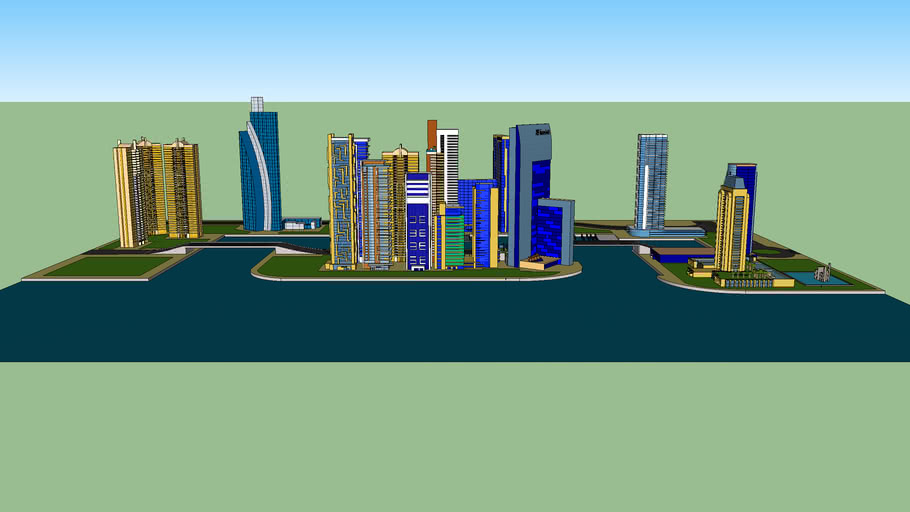 marina skyline | 3D Warehouse