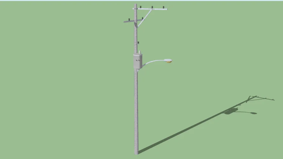 Electric_Pole_dinamic_concrete // Poste_Electrico_Dinamico_hormigon