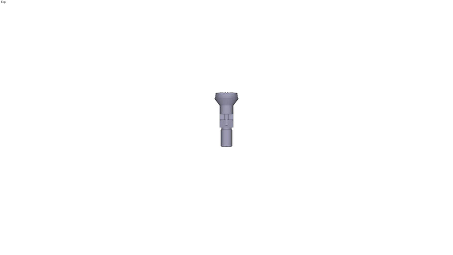 Index pin with plastic head finish steel treated indexing pin form C - M12 x15