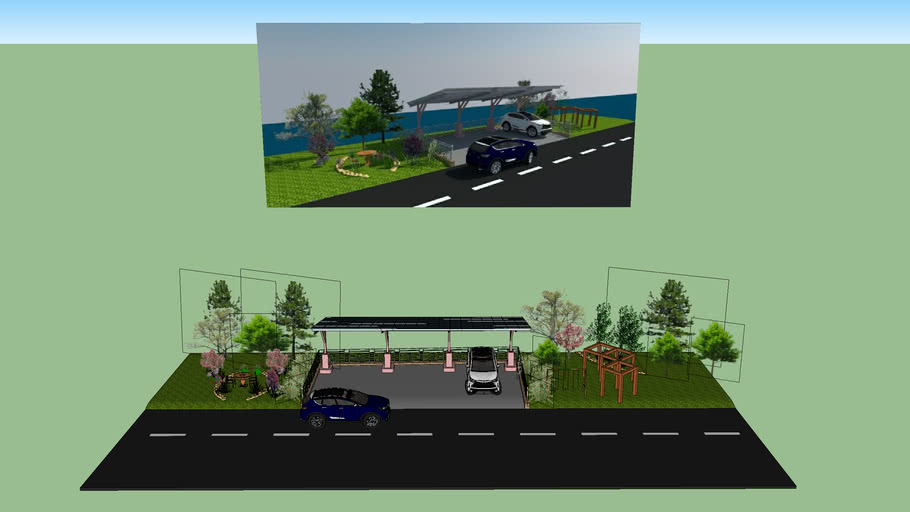 parking lot 3D Warehouse