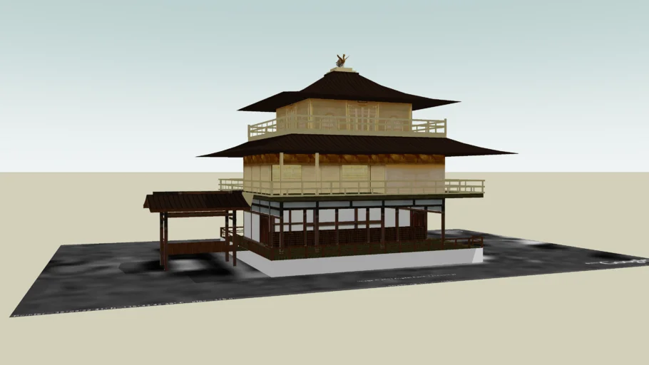 The Golden Pavilion Kinkaku ji 金閣寺 - - 3D Warehouse