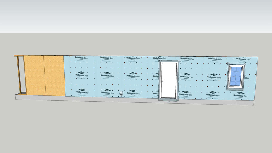 WEATHERMATE Housewrap for weather resistive barrier 3D Warehouse