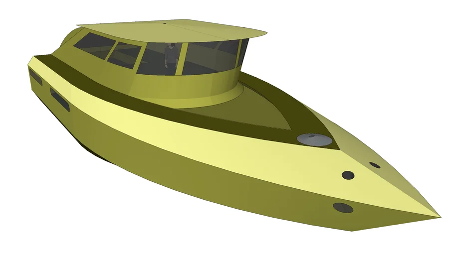 green yacht | 3D Warehouse