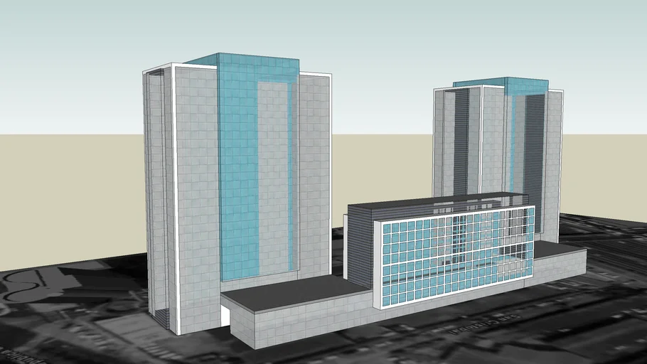 2 torres en proyecto | 3D Warehouse