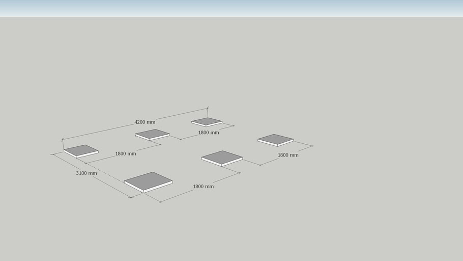 foundation pads | 3D Warehouse