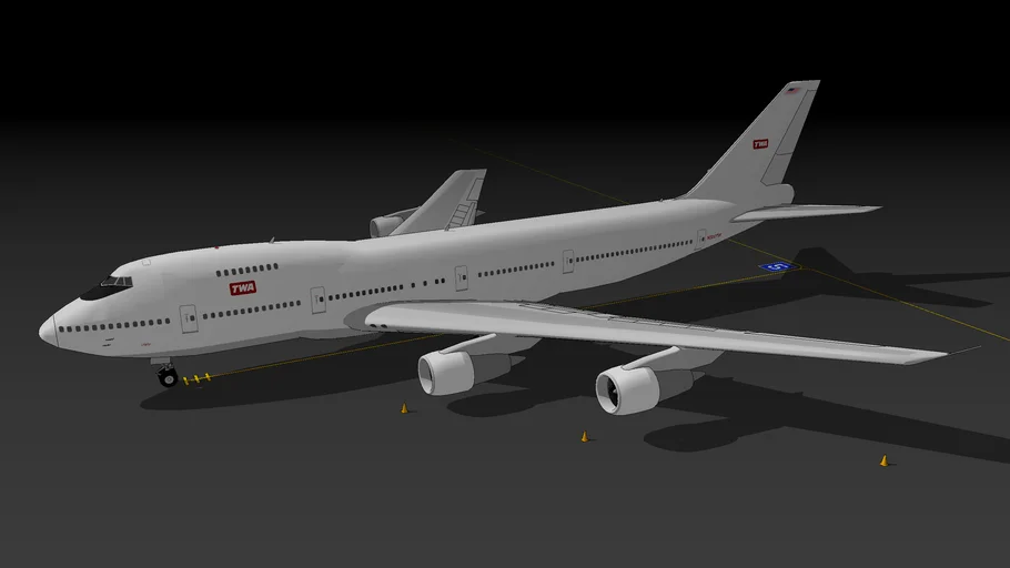 TWA - Trans World Airlines 747-282B "Casper" (1990)