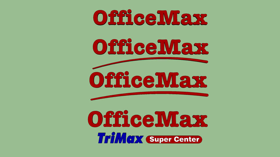 OfficeMax Signage (Old) 3D Warehouse