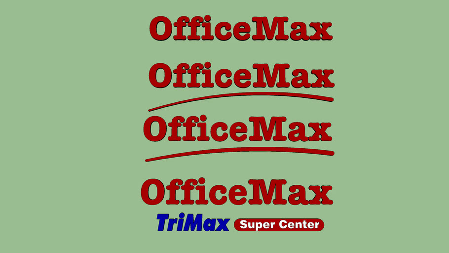 OfficeMax Signage (Old) | 3D Warehouse