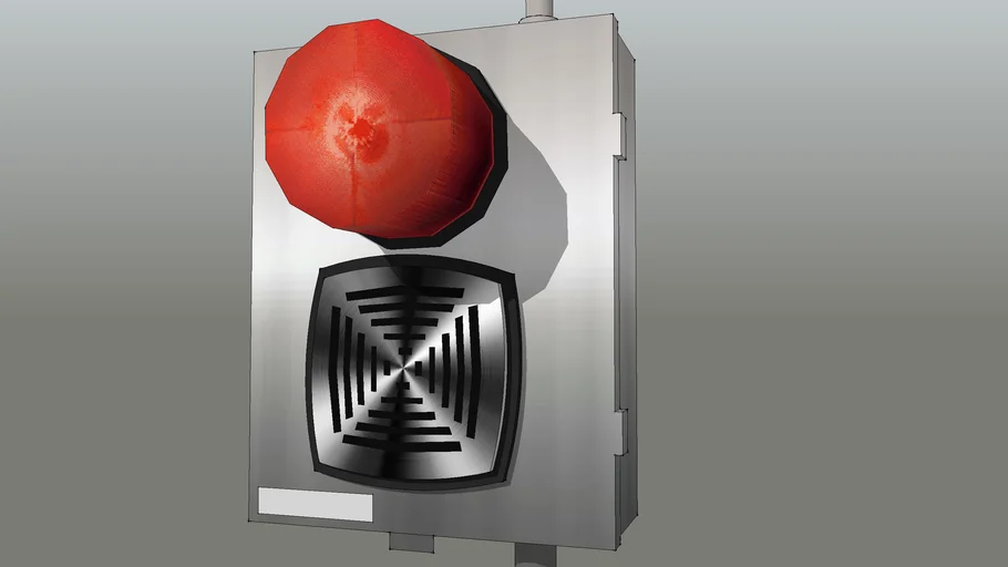 LowPoly Gas Station tank alarm 3D Warehouse