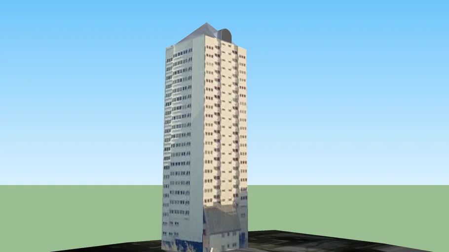 Wandsworth Triple Flats Complex Building 2 3D Warehouse