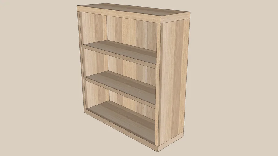 BESTA shelf 60x20x64 oak
