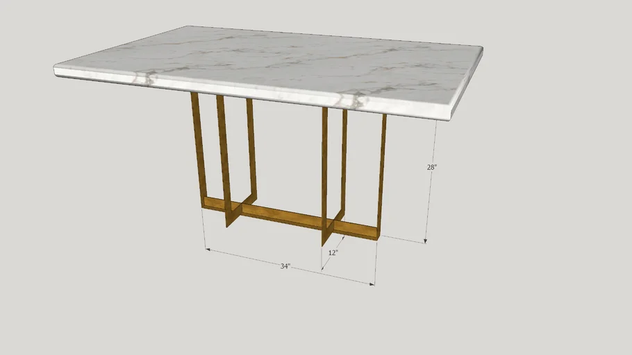 MARBLE DINING TABLE