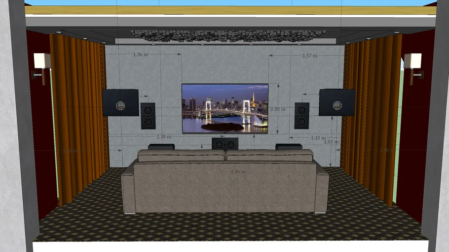 Magnat THX Home Cinema with Vicoustic acoustic panels