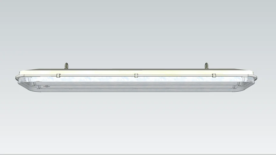 EMIKA 3X40W Fluorescent Lamp Fixture IP55 Typ. 1334854 3D Warehouse