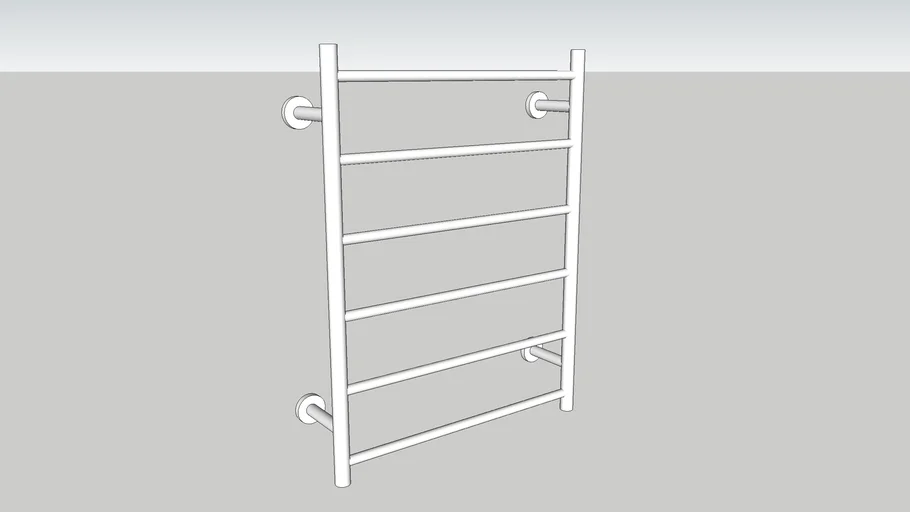 6Bar Heated Towel Rail 3D Warehouse