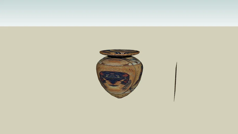 greek vase Achilles 3D Warehouse