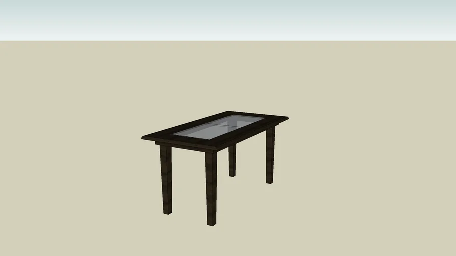 6 Seater Dining Table 3d Warehouse 0239