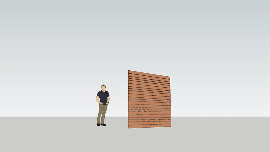 Cedar Fence Panel | 3D Warehouse