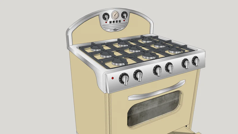 gas stove, gas-cooker, газовая плита | 3D Warehouse