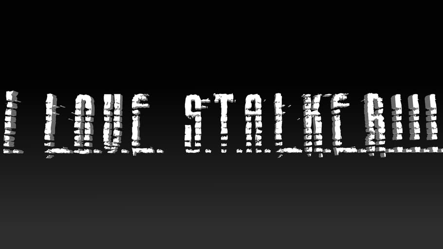 KINDA 3d s.t.a.l..k.e.r. font | 3D Warehouse