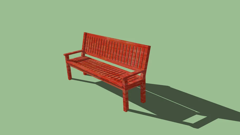 Wood Bench 3d Warehouse 8622