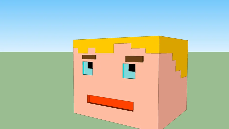 MineCraft Head 3D Warehouse