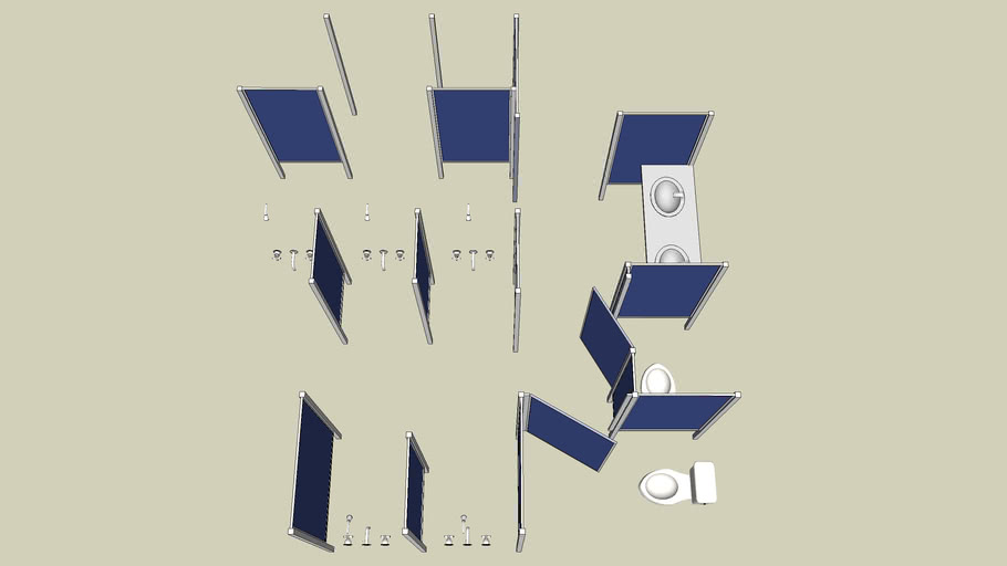 Bathroom partition | 3D Warehouse