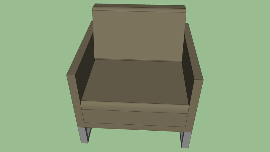 Mono Sofa 1 Seater (Deep Seating) Metal Legs