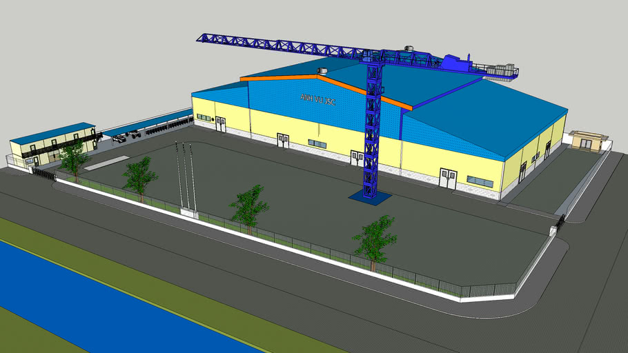 Nhà máy gia công cơ khí | 3D Warehouse