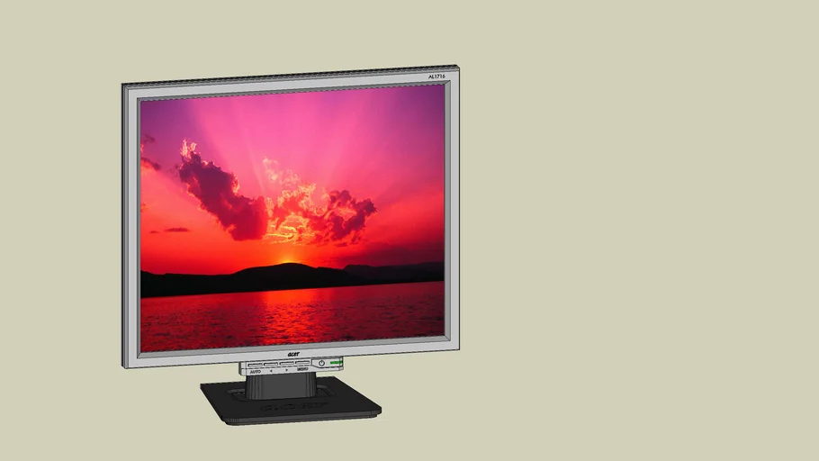 Acer Monitor AL1716 | 3D Warehouse