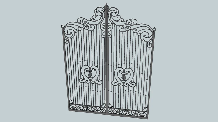 Classic Gate 3d Warehouse Door Molding Classical Villa 49 Off