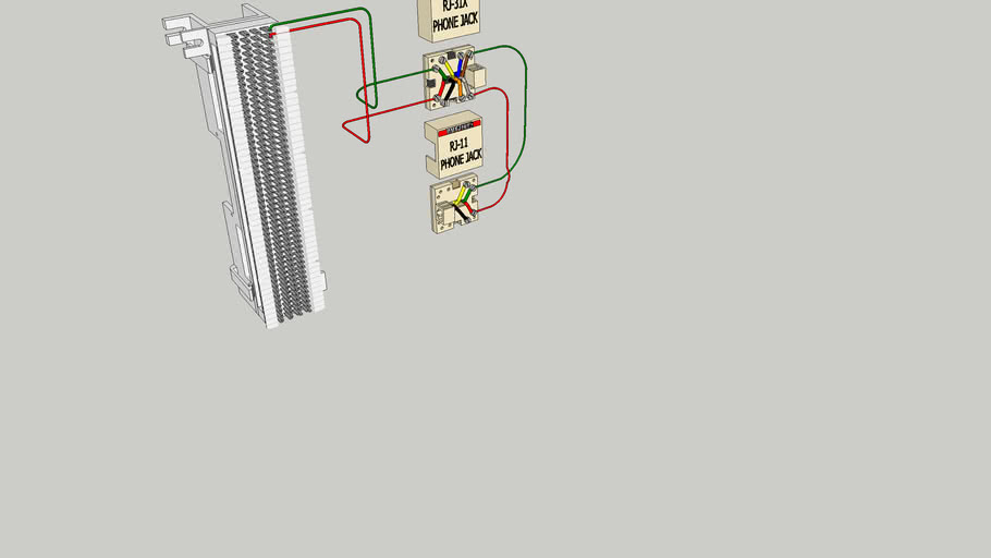 66 Block RJ31x RJ11 | 3D Warehouse