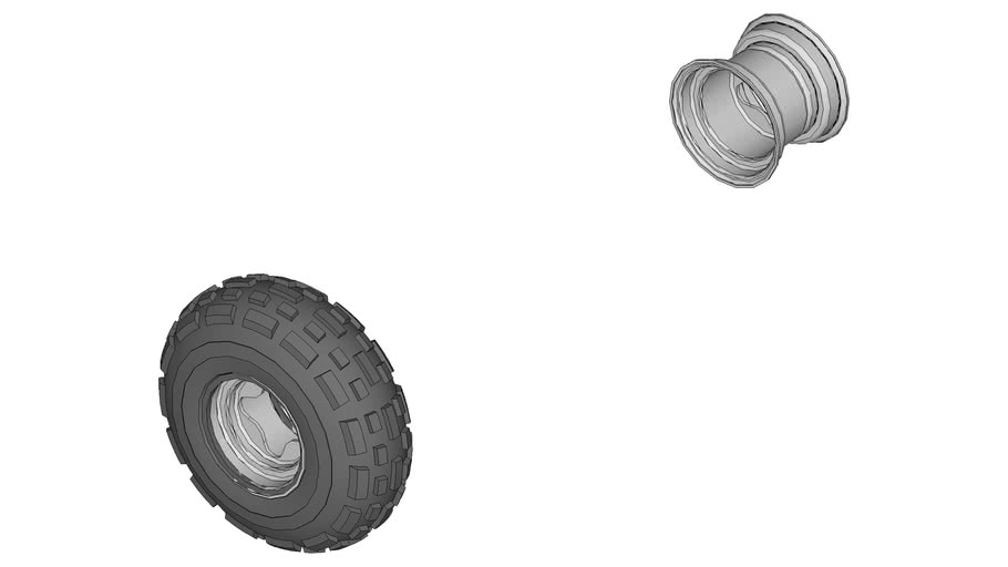 Parts MiniBaja Rodas+pneus dianteiros