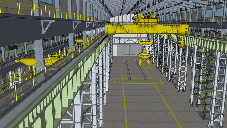 workshop forge + crane | 3D Warehouse