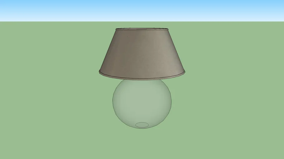 Glass table lamp 3D Warehouse