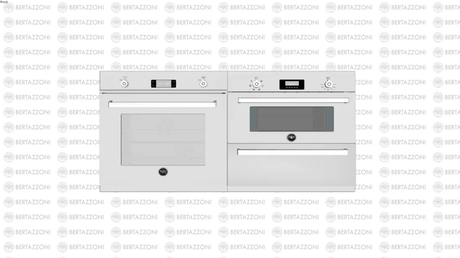 CONJUNTO DE FORNOS HORIZONTAL BERTAZZONI PROFS30XT + PROSO30X