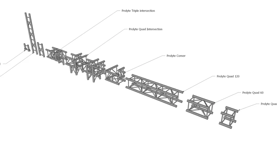 Prolyte H30V Final Construction Set 60 cm Stand Tutorial 2020 3D