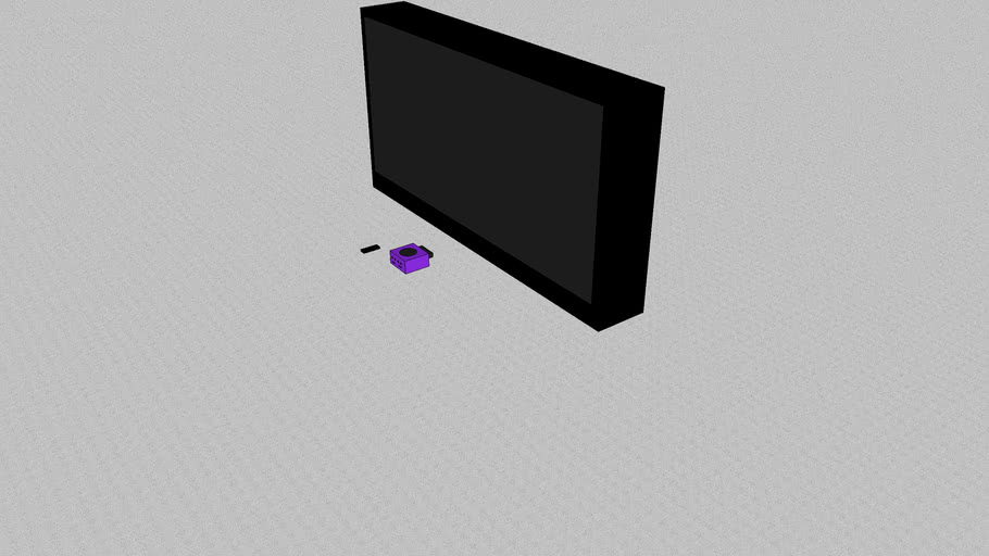 100' Plasma TV 3D Warehouse