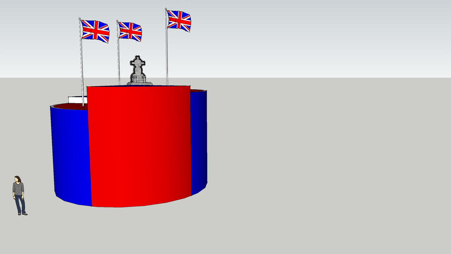 Random Union Jack Building | 3D Warehouse