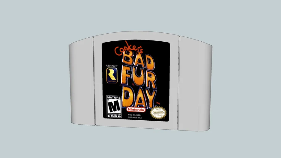 Conker's Bad Fur Day (Nintendo 64) Cartridge 3D Warehouse