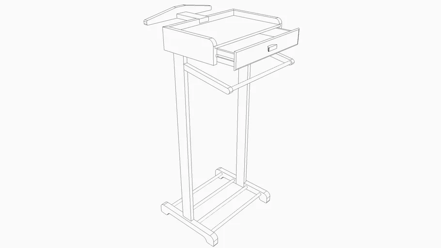 Lazy Butler Mens valet stand | 3D Warehouse