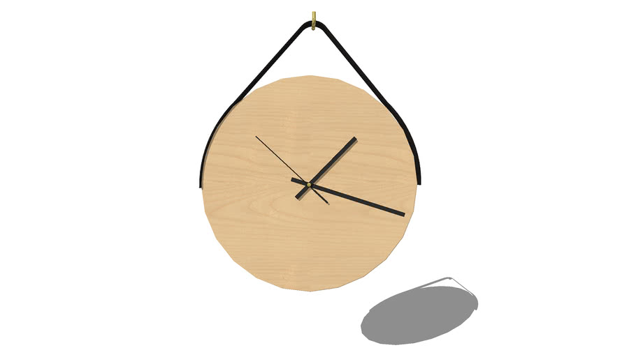 Wooden clock 3D Warehouse