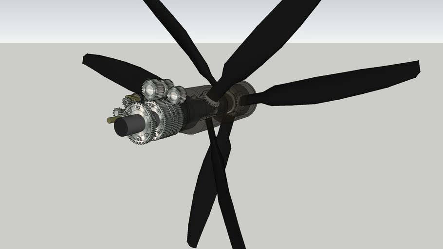 ContraRotating Propeller and Gearing 3D Warehouse