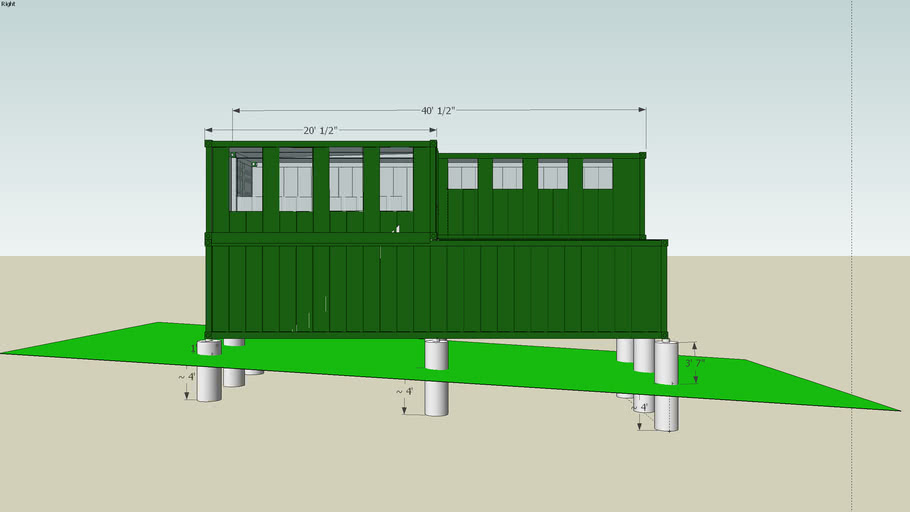Cap'n Corten Shipping Container Shop | 3D Warehouse