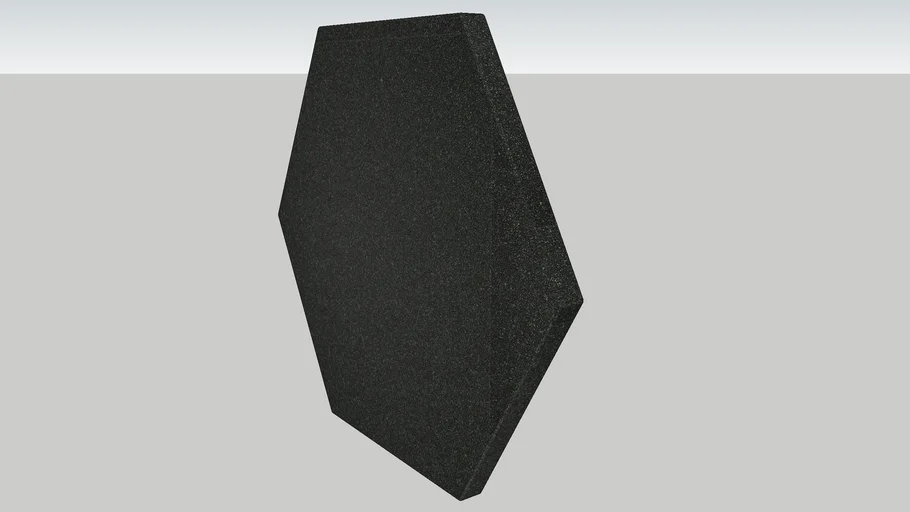 Sound Zero Hexagon Foam Tiles 3D Warehouse