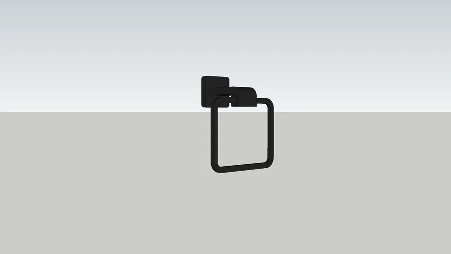 Delta Ara Wall Mounted Towel Ring 3D Warehouse